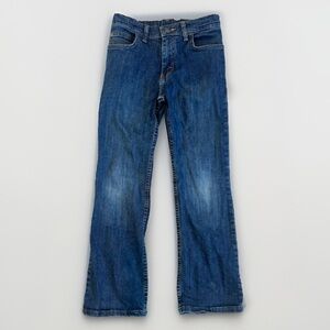 Wrangler Sz 12 Regular Boys Jeans Bootcut Adjustable Waist Blue 6BRBWFS
